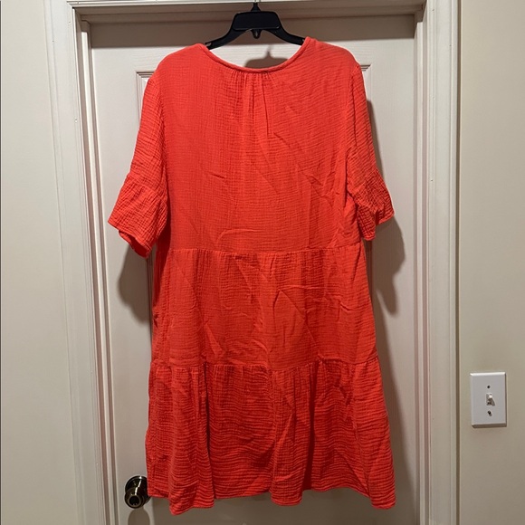 Perceptions Coral V-Neck Dress - Picture 5 of 7